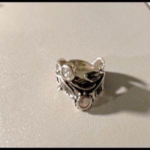 Handcrafted in Israel SS 925 CZ ring